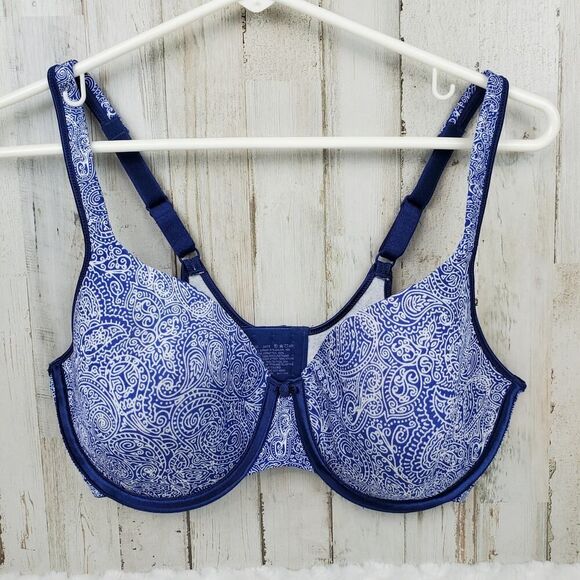 Bali Padded Underwire Bra Blue Size 36D - Picture 9 of 9